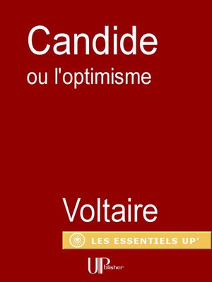cover image of Candide ou l'optimisme